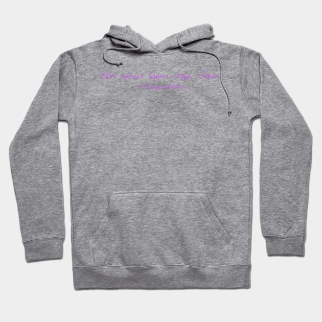 For you, fair maidens: Ancient Greek Sappho quote (violet) Hoodie by TheDoodlemancer